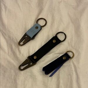 Portland Leather short and long key chain and little tassel thing